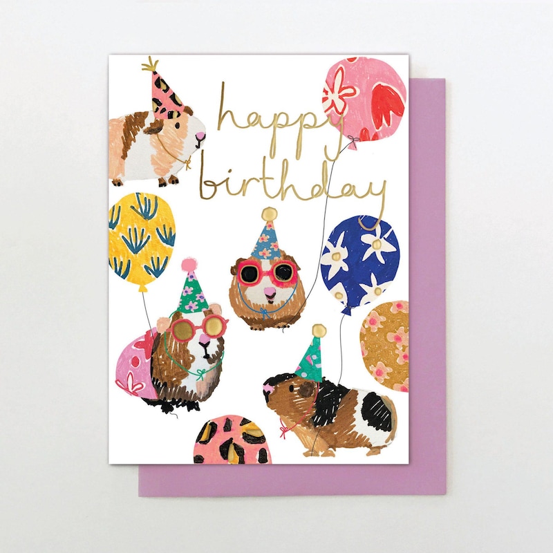 Pig With Cake Card - Etsy UK