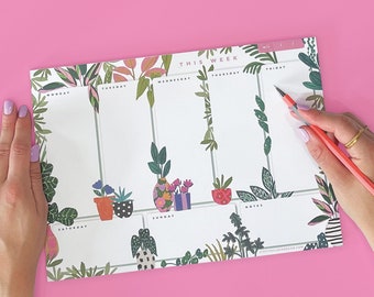 Plan04 - Weekly Planner - Plants