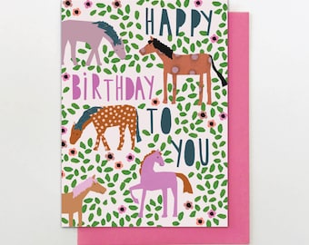 YW05 - Happy Birthday Horses