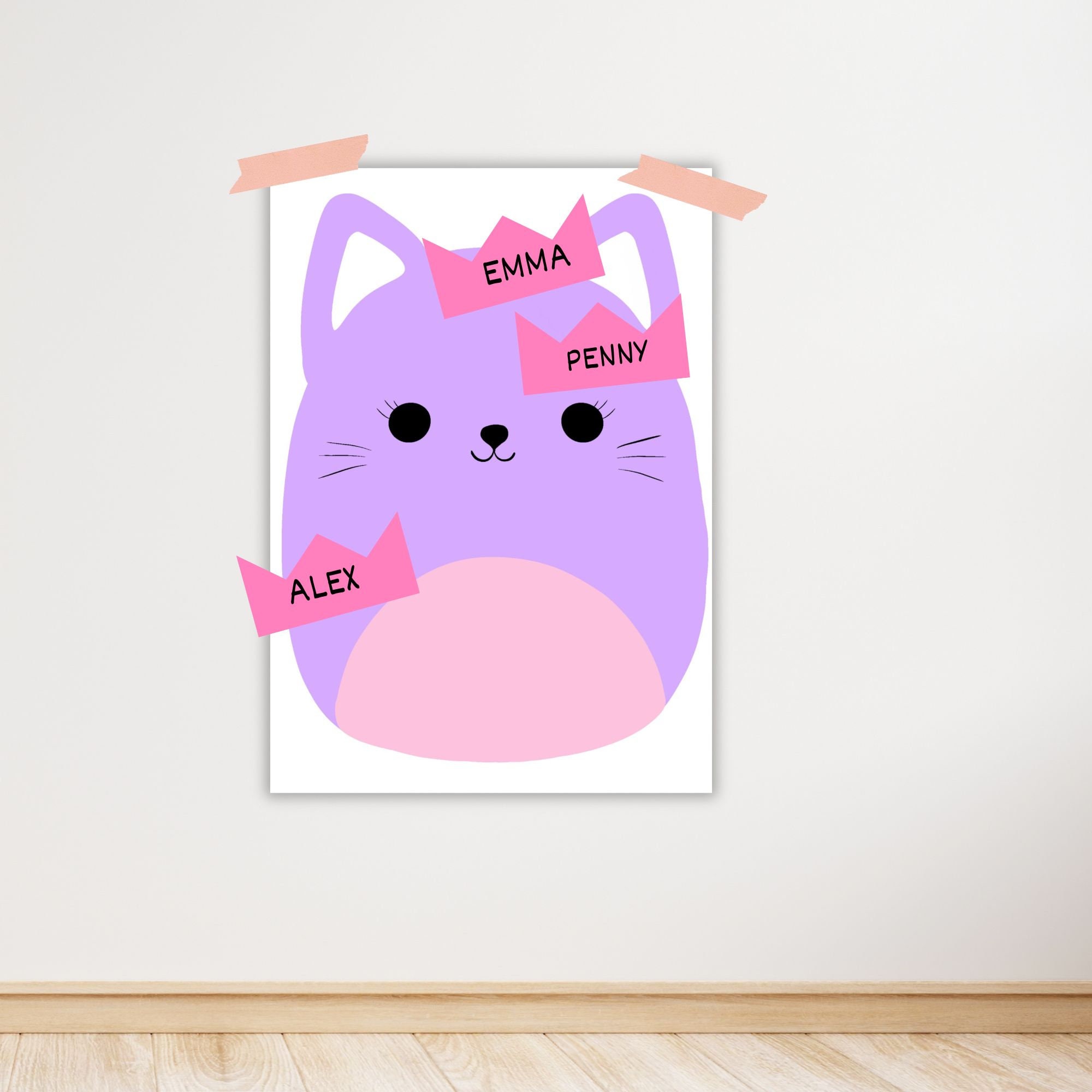 Squishmallow Birthday Party Game Pin the Crown on the Squishmallow ...