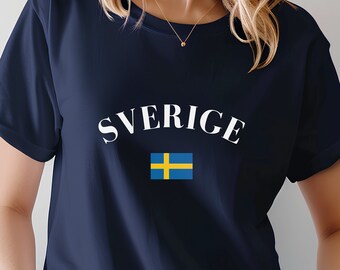 Malmo T-Shirt Swedish Flag Sweden Sverige Malmo T-Shirt Swedish Flag Sweden Sverige