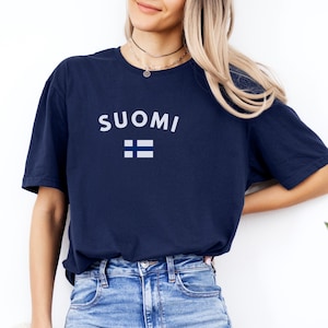 Suomi Finland Gifts Scandinavian Shirt Finnish Hygge Nordic T-shirt Lights Finland Gift for Finnish Mom