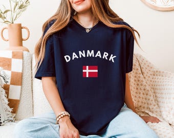 Danmark Flag Pride Tee – Gift for Danish American, Scandinavian Heritage Top