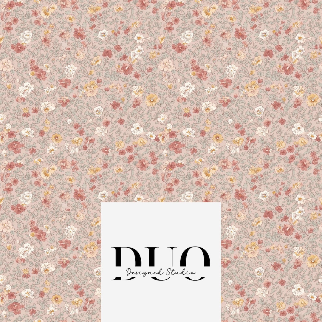 Light Musky Pink Pattern Dusky Pink Ditsy Floral Seamless Pattern, Pink Floral Pattern, Fabric ...