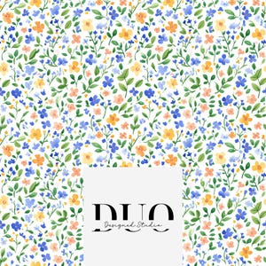 Tiny Spring Ditsy Floral Seamless Pattern, Ditsy Flowers Background Pattern, Floral Fabric Pattern, Digital Paper Download, Commercial Use