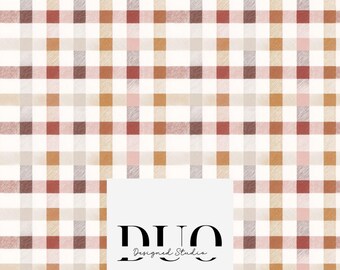 Naadloze herfst gingangpatroon, pastel naadloze patchwork achtergrond, shabby chique stof digitale papierdownload, commercieel gebruik