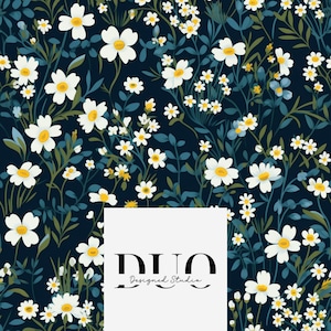 Tiny Ditsy Floral Flowers Seamless Pattern, Repeat Surface Pattern, Fabric Pattern Digital Paper Download Commercial Licence Non-Exclusive