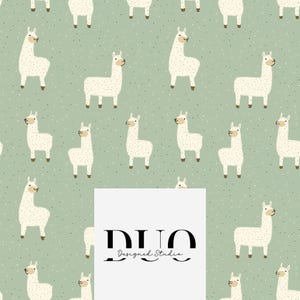 Llamas Seamless Pattern, Llamas Digital Paper, Cute Llamas Background, Homesteading Background, Repeat Tile, Nursery Fabric Digital Download