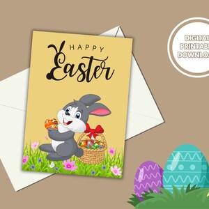 Easter Printable Card, Digital Easter Card, Printable Easter Design, Printable Easter Greetings, Easter Joy Digital Card, Easter Celebration