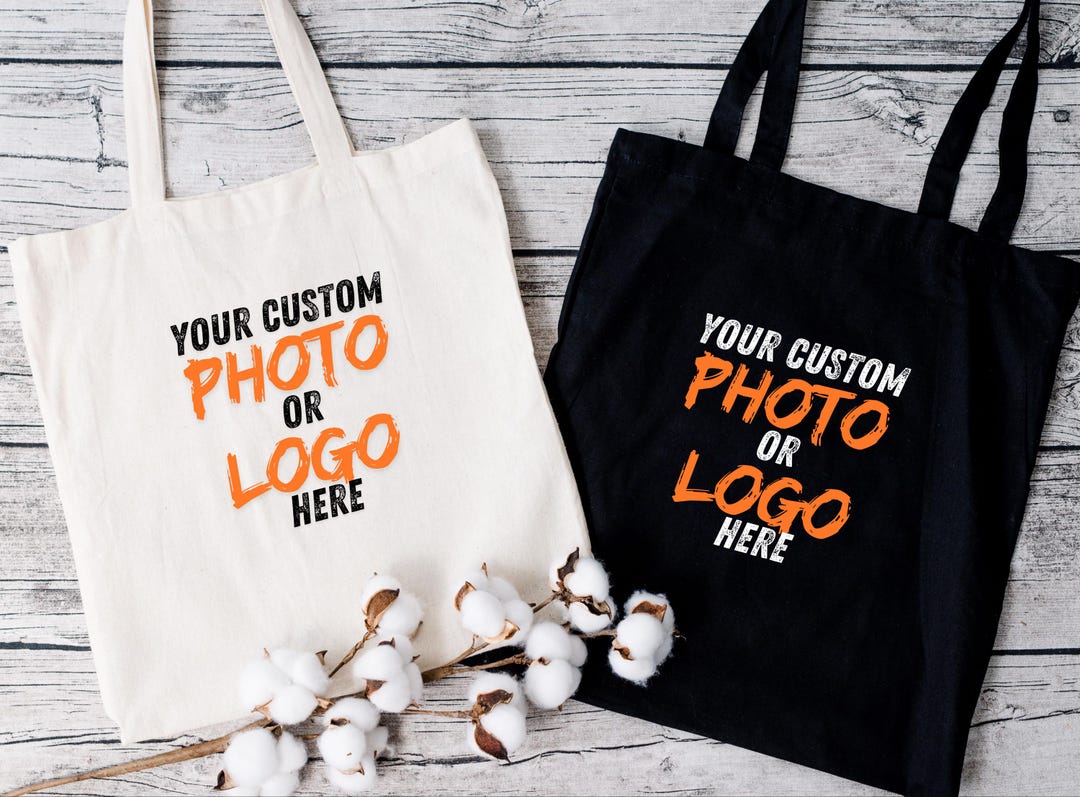 Custom Tote Bag With Logo, Personalized Canvas Bag, Wholesale Custom ...