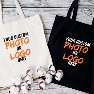 Custom Tote Bag with Logo, Personalized Canvas Bag, Wholesale Custom Promotional Bags, Custom Design Bag, Reusable Cotton Bag