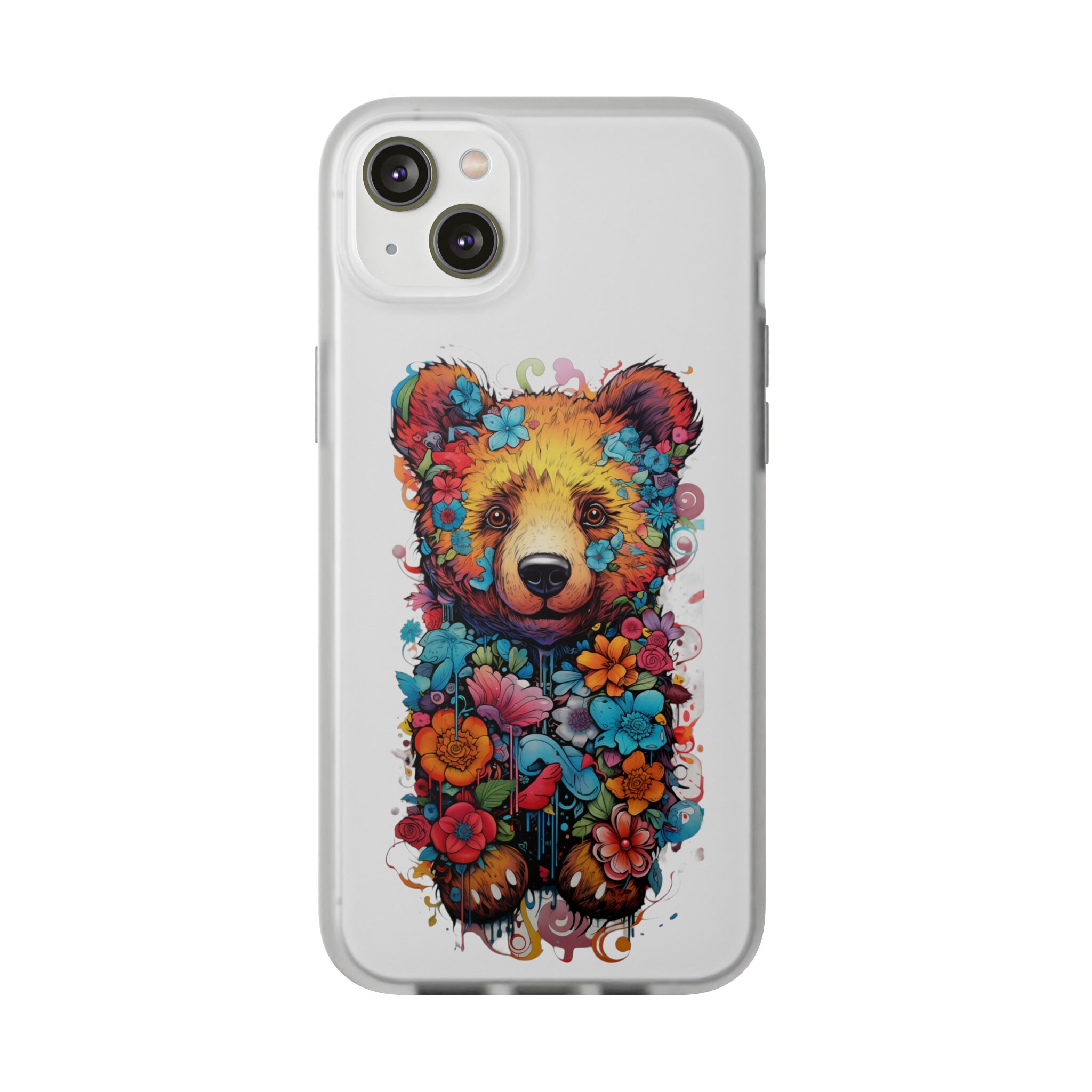 Introducing Our Floral Bear Flexi Case A Fusion of Elegance and ...