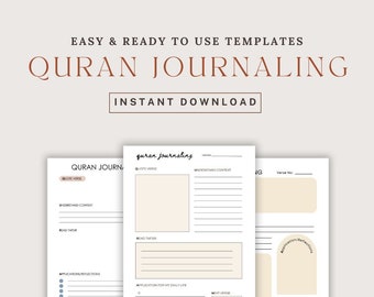 Quran Journaling Templates