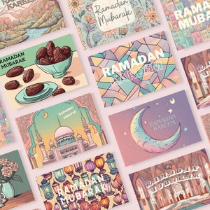 Cartões comemorativos do Ramadã