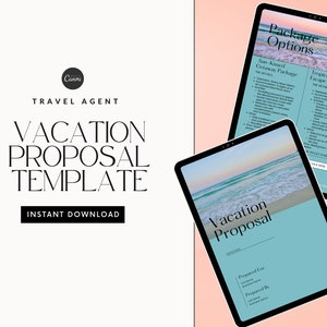 Travel Agent Vacation Proposal Template-Editable In Canva