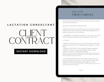 Lactation Consultant Client Contract Template
