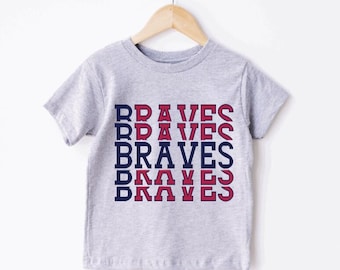 Custom Kids Stacked Brave Shirt, Toddler/Youth Brave Stacked