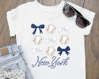 Noeuds aquarelle et chemise baseball enfant, chemise fille personnalisée, chemise de tous les jours