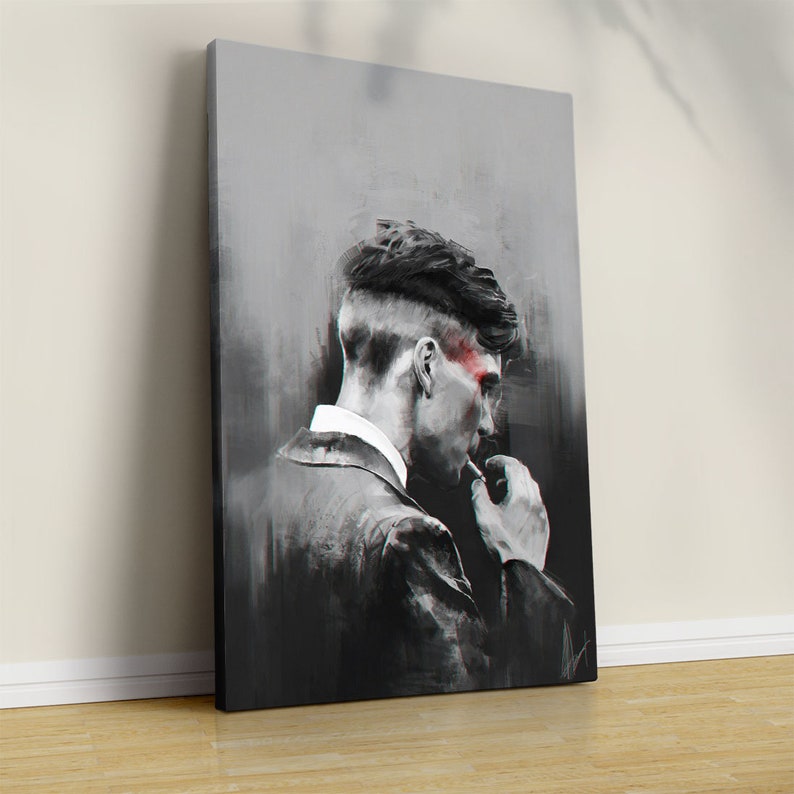 Peaky Blinders Canvas Poster Peaky Blinders Print Tommy Shelby Canvas ...