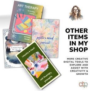 Art Therapy Journal: 50 Printable Prompts for Self-care and Mental ...