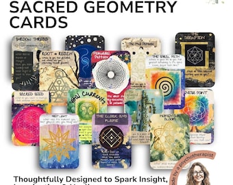 Sacred Geometry Art Cards: Seed of Life, Mandala Symbols (Printable PDF)
