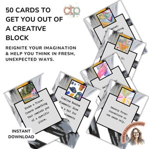Creativity Success Cards: Inspire with Printable Prompts & Oblique Strategies for Productivity