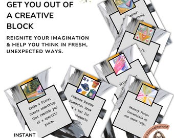 Creativity Success Cards: Inspire with Printable Prompts & Oblique Strategies for Productivity