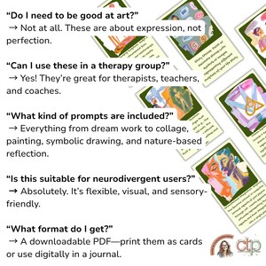 Art Therapy Cards PDF for Emotional Healing & Self-Discovery - 60 Printable Worksheets