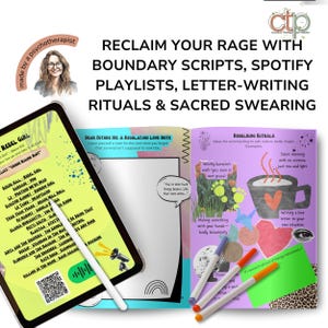 Menopause Worksheets + Ebook - Menopause Manifesto | Wild Woman Gen X Mental Health Journal | Also for Perimenopause & Midlife Wellness