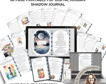 Shadow Work Journal: Jungian Therapy Workbook for Inner Child Healing (Printable PDF)
