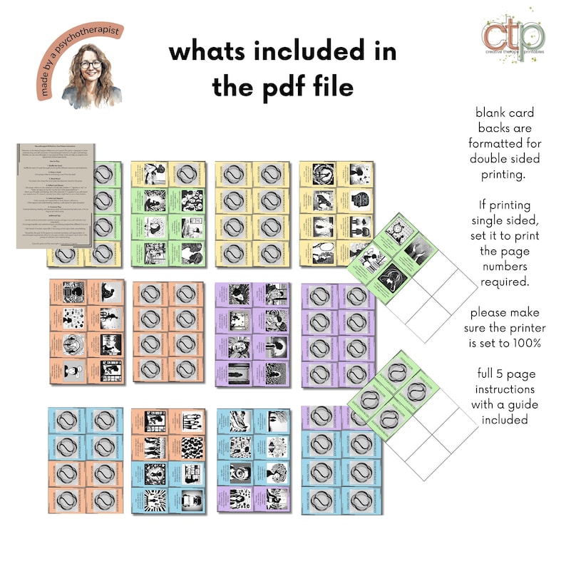 Neurodivergent Support Cards - ADHD + Autism Emotions and Feelings, Printable Therapy Cards & Neurodiversity Hints