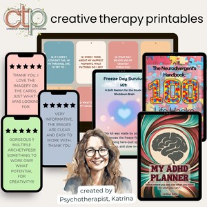 Neurodivergent Support Cards - ADHD + Autism Emotions and Feelings, Printable Therapy Cards & Neurodiversity Hints