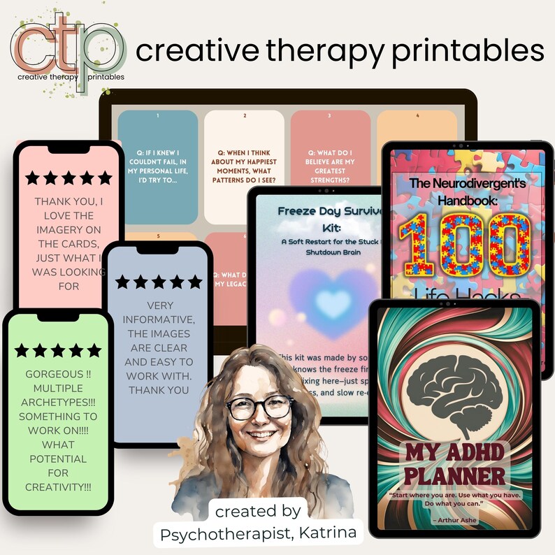 Neurodivergent Support Cards - ADHD + Autism Emotions and Feelings, Printable Therapy Cards & Neurodiversity Hints