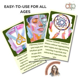 Art Therapy Cards PDF for Emotional Healing & Self-Discovery - 60 Printable Worksheets