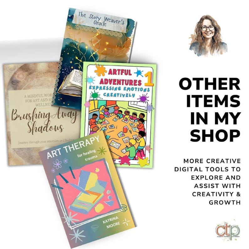 Art Therapy Cards PDF for Emotional Healing & Self-Discovery - 60 Printable Worksheets