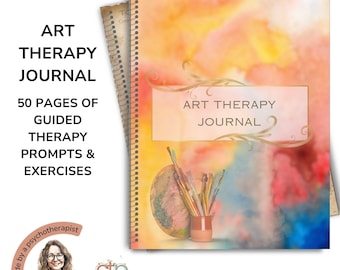 Art Therapy Journal: 50 sugestões para impressão sobre autocuidado e bem-estar mental