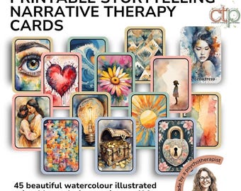 Narrative Therapy Cards: Metaphorical Storytelling Prompts (PDF)