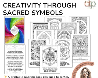 Universal Order; A Sacred Geometry Coloring Book: Meditative Art Therapy (PDF Download)