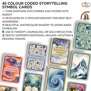 Narrative Therapy Storytelling Cards Set,  Printable Learning Cards, for Creative Play & Therapy Tools