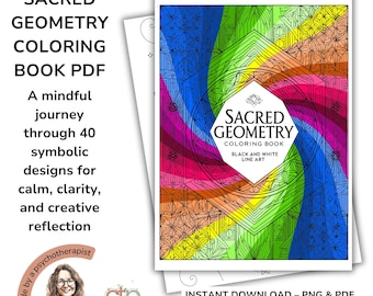 Libro para colorear de geometría sagrada: Mandalas y símbolos energéticos (PDF)