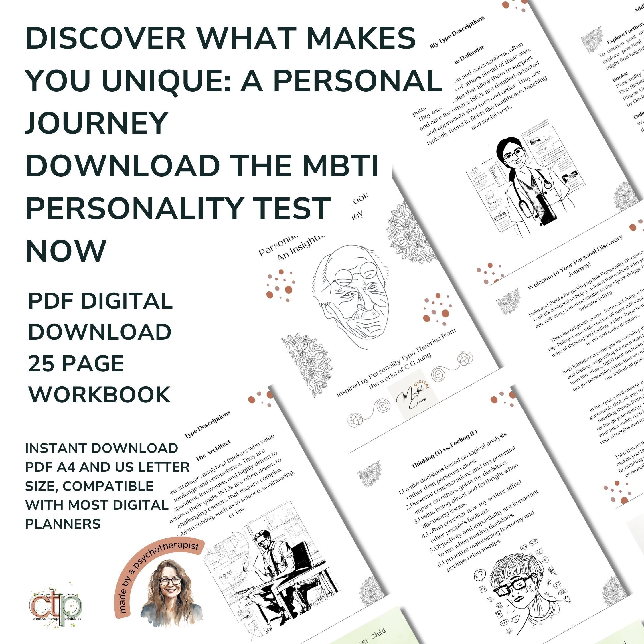 Get to Know Yourself; MBTI Personality Test & Values Exploration Kit ...
