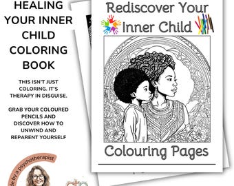 Inner Child Artwork Healing Coloring Pages: Meditative Art Therapy (PDF)
