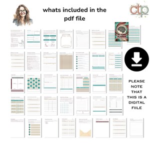 ADHD Daily Planner | 30-Day Printable Undated Digital Self-Therapy Journal for Teens + Adults | Neurodivergent Productivity Toolkit