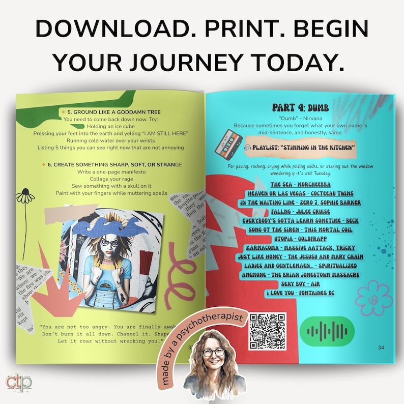 Menopause Worksheets + Ebook - Menopause Manifesto | Wild Woman Gen X Mental Health Journal | Also for Perimenopause & Midlife Wellness