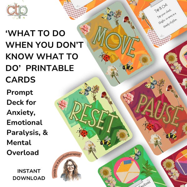 Mental Health Printable Cards: ADHD Autism Resilience Kit (PDF & PNG)