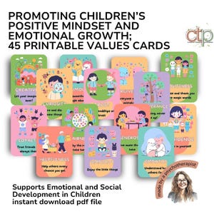 Outil SEL imprimable pour enfants pour le vocabulaire émotionnel, la gentillesse et la gestion des sentiments
