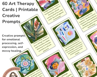 Art Therapy Cards: Creative Expression Prompts (PDF)