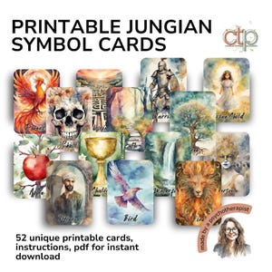 Archetype Deck Symbolkarten | Ausdruckbares Orakel für Therapie & Schattenarbeit | PDF zur Selbstreflexion