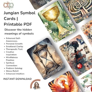 Symboles jungiens - Cartes Oracle pour la créativité, l'inspiration, le parcours professionnel dans l'ombre, la thérapie et la croissance personnelle
