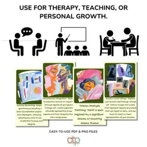 Art Therapy Cards PDF for Emotional Healing & Self-Discovery - 60 Printable Worksheets